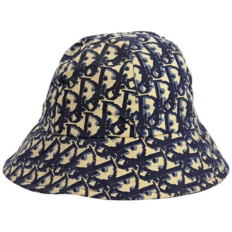 christian dior bucket hat blue|vintage christian dior hat.